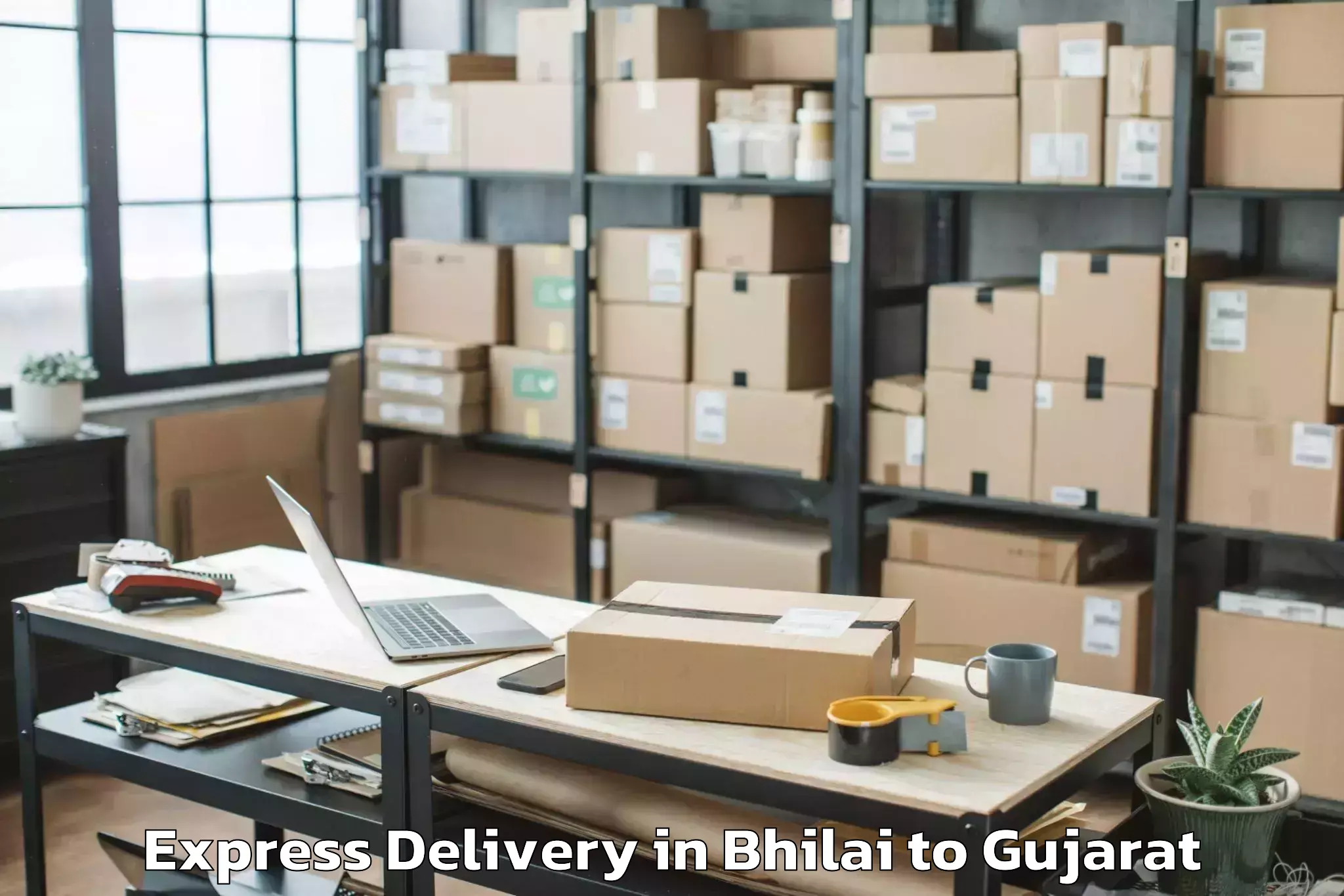 Efficient Bhilai to Umrala Express Delivery